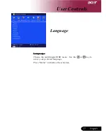 Preview for 27 page of Acer PD723 User Manual