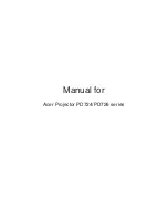 Preview for 1 page of Acer PD724 Series Manual