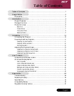 Preview for 3 page of Acer PH530 series Manual