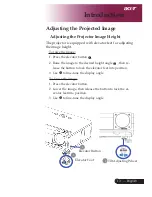 Preview for 15 page of Acer PH730 series User Manual