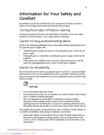 Preview for 3 page of Acer PI 173 Series User Manual