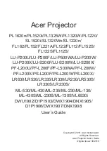 Preview for 1 page of Acer PL1620n User Manual