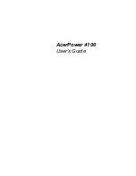 Acer Power 4100 User Manual предпросмотр
