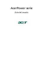 Предварительный просмотр 1 страницы Acer Power FG Guía Del Usuario