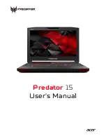 Acer Predator 15 User Manual предпросмотр