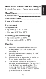 Preview for 6 page of Acer Predator Connect D5 5G Dongle Quick Start Manual