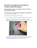 Preview for 1 page of Acer Predator Helios 300 G3-571 Installation Instructions Manual