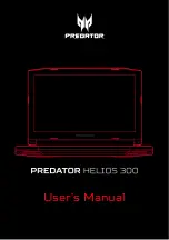 Acer Predator HELIOS 300 User Manual preview