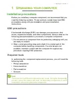 Предварительный просмотр 5 страницы Acer Predator P09-600 User Manual
