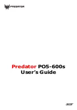 Acer Predator PO5-600s User Manual предпросмотр