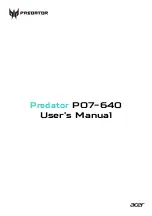 Preview for 1 page of Acer Predator PO7-640 User Manual