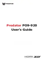 Acer Predator PO9-920 User Manual preview