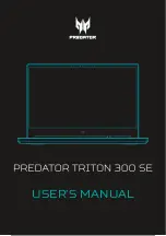 Preview for 2 page of Acer PREDATOR TRITON 300 SE User Manual