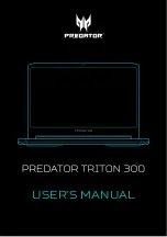 Acer Predator Triton 300 User Manual preview