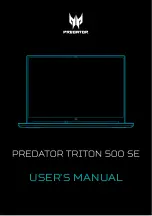 Acer Predator Triton 500 SE User Manual preview