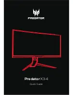 Acer Predator X34 Quick Manual preview