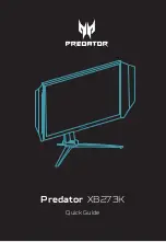 Acer Predator XB273K Quick Manual preview
