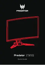 Acer Predator Z321Q Quick Manual preview
