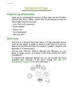 Preview for 4 page of Acer ProDock User Manual