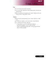 Preview for 5 page of Acer PW730 Series User Manual