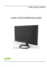 Preview for 1 page of Acer R240HY Lifecycle Extension Manual