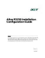 Acer R5250-Q2000 - Altos - 2 GB RAM Configuration Manual preview