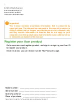 Preview for 2 page of Acer R753TN User Manual