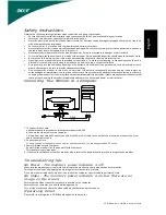 Acer S202HL Quick Setup Manual предпросмотр