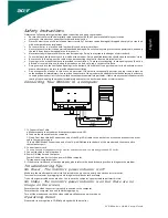 Предварительный просмотр 1 страницы Acer S231HL Quick Setup Manual