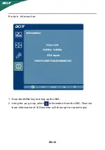 Предварительный просмотр 19 страницы Acer S231HL User Manual