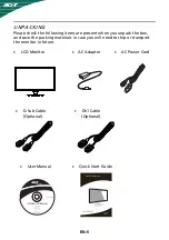 Предварительный просмотр 6 страницы Acer S232HL User Manual