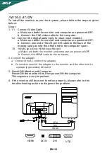 Предварительный просмотр 13 страницы Acer S232HL User Manual