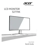 Предварительный просмотр 1 страницы Acer S277HK User Manual