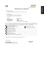 Preview for 8 page of Acer SA1 Series User Manual