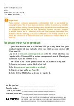 Preview for 2 page of Acer SP114-31N User Manual