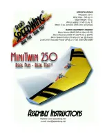 Предварительный просмотр 1 страницы Acer SpeedWing MiniTwin 250 Assembly Instructions Manual