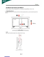 Предварительный просмотр 8 страницы Acer T230H - Bmidh Wide Touch Screen Display User Manual