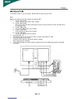 Предварительный просмотр 15 страницы Acer T230H - Bmidh Wide Touch Screen Display User Manual