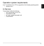 Preview for 3 page of Acer Thunderbolt 4 Dock T701 User Manual