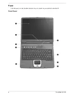 Предварительный просмотр 15 страницы Acer TravelMate 240 series Service Manual