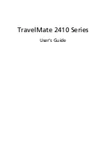 Предварительный просмотр 1 страницы Acer TravelMate 2410 Series User Manual