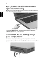 Предварительный просмотр 28 страницы Acer TravelMate 4060 (Portuguese) Manual Do Utilizador