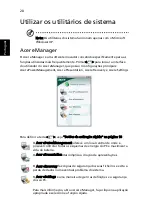 Предварительный просмотр 30 страницы Acer TravelMate 4060 (Portuguese) Manual Do Utilizador