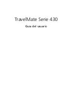 Предварительный просмотр 1 страницы Acer TravelMate 430 (Spanish) Guía Del Usuario