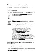 Preview for 4 page of Acer TravelMate 5100 (Portuguese) Manual Do Utilizador