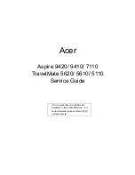 Preview for 1 page of Acer TravelMate 5110 Service Manual