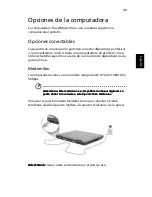 Preview for 57 page of Acer TravelMate 6000 Manual Del Usuario