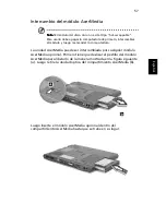 Preview for 65 page of Acer TravelMate 6000 Manual Del Usuario