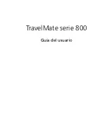 Acer TravelMate 800 Series (Spanish) Guía Del Usuario preview