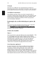 Preview for 80 page of Acer TravelMate 8100 (Portuguese) Manual Do Utilizador